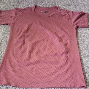 ZYIA Pink Textured T-Shirt